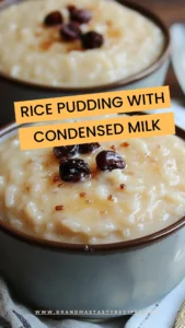 Rice Pudding With Condensed Milk
