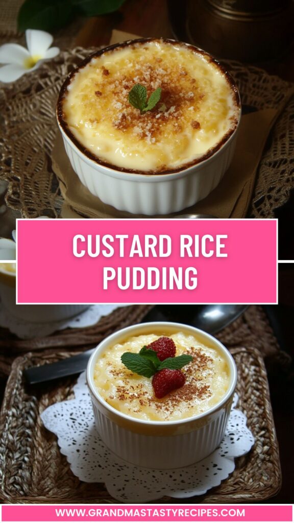 Custard Rice Pudding Custard Rice Pudding