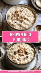 Brown Rice Pudding