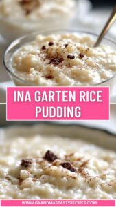 Ina Garten Rice Pudding