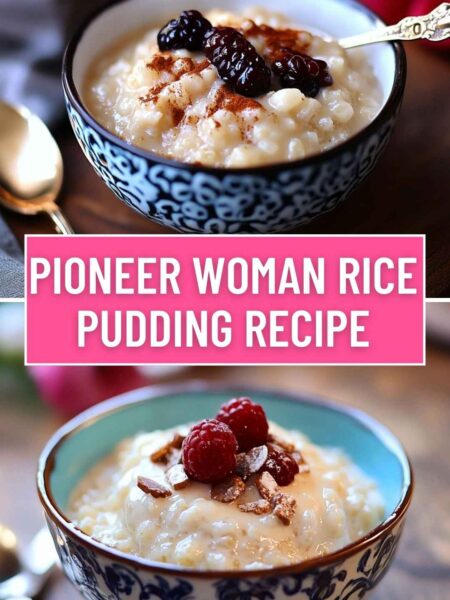 Pioneer Woman Rice Pudding Recipe