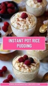 Instant Pot Rice Pudding
