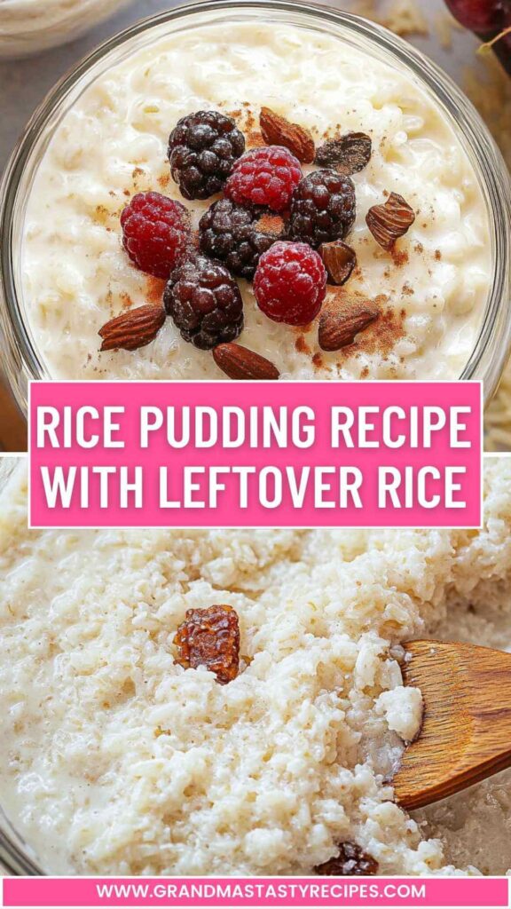 Rice Pudding Recipe with Leftover Rice