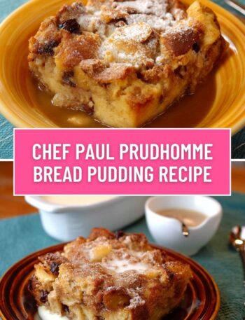 Chef Paul Prudhomme Bread Pudding Recipe