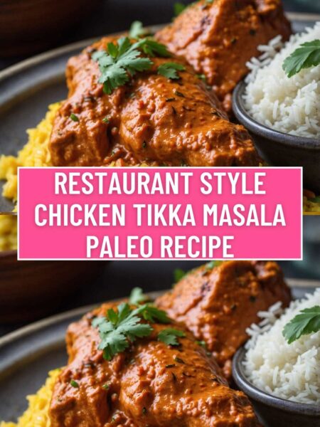 Restaurant Style Chicken Tikka Masala Paleo Recipe