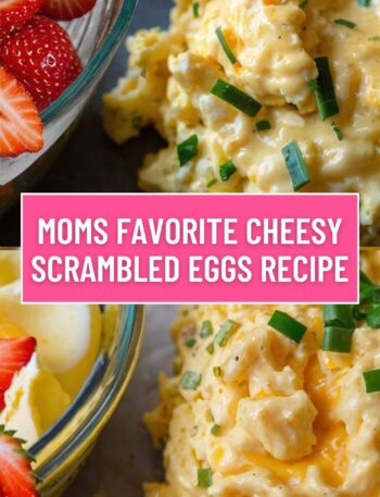 Moms Favorite Cheesy Scrambled Eggs Recipe