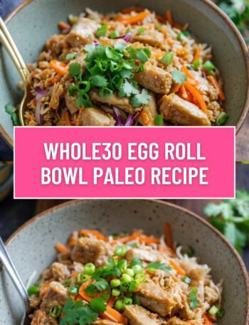 Whole30 Egg Roll Bowl Paleo Recipe