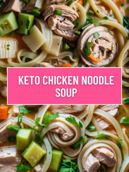 Keto Chicken Noodle Soup