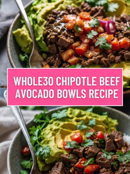Whole30 Chipotle Beef Avocado Bowls Recipe