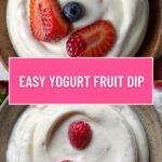 Easy Yogurt Fruit Dip