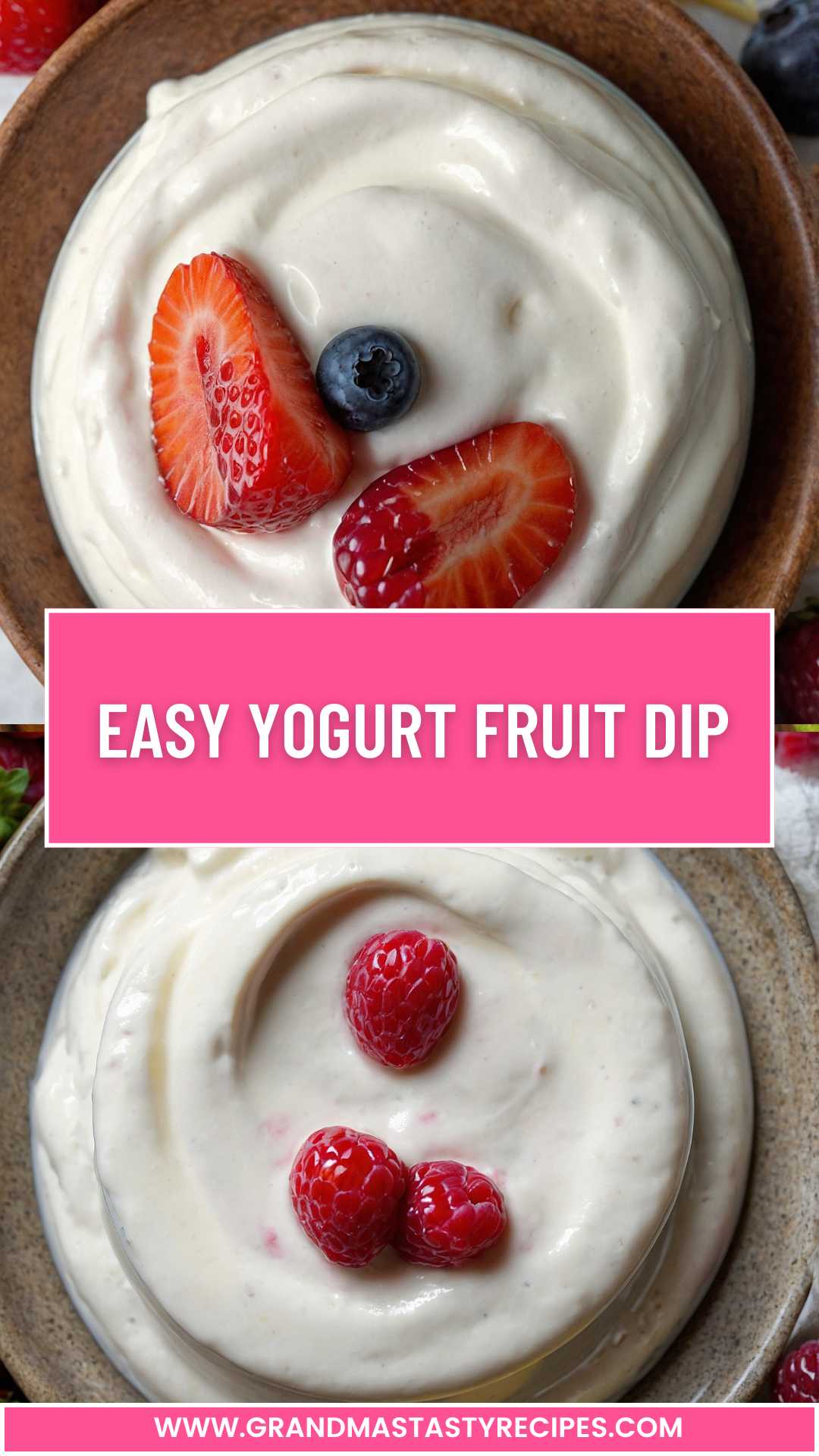Easy Yogurt Fruit Dip – Grandma’s Tasty Recipes