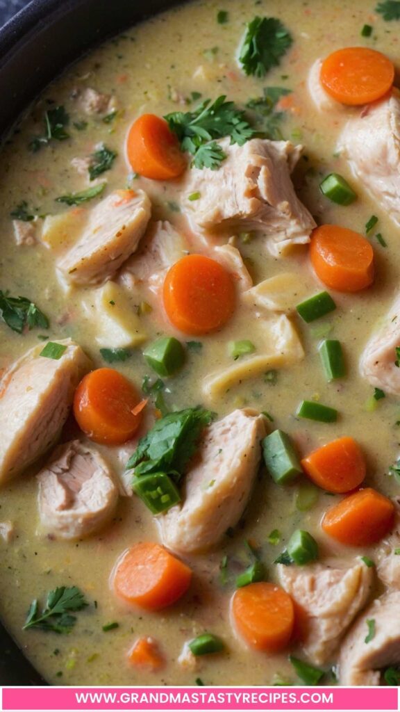 How to make Instant Pot Healthy Chicken Pot Pie Soup 