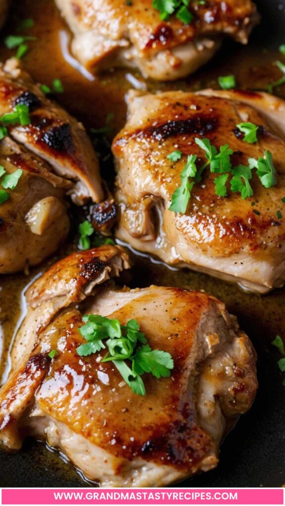 How to make Pan Seared Chicken Thighs and Pan Sauce 