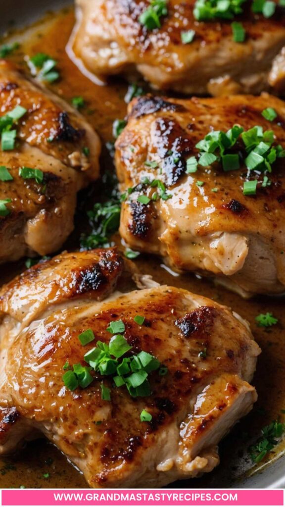 Pan Seared Chicken Thighs and Pan Sauce Recipe