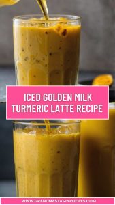 Iced Golden Milk Turmeric Latte Recipe