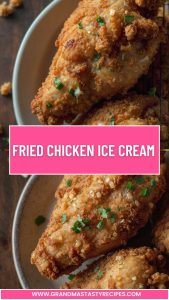 Fried Chicken Ice Cream - Grandma's Tasty Recipes