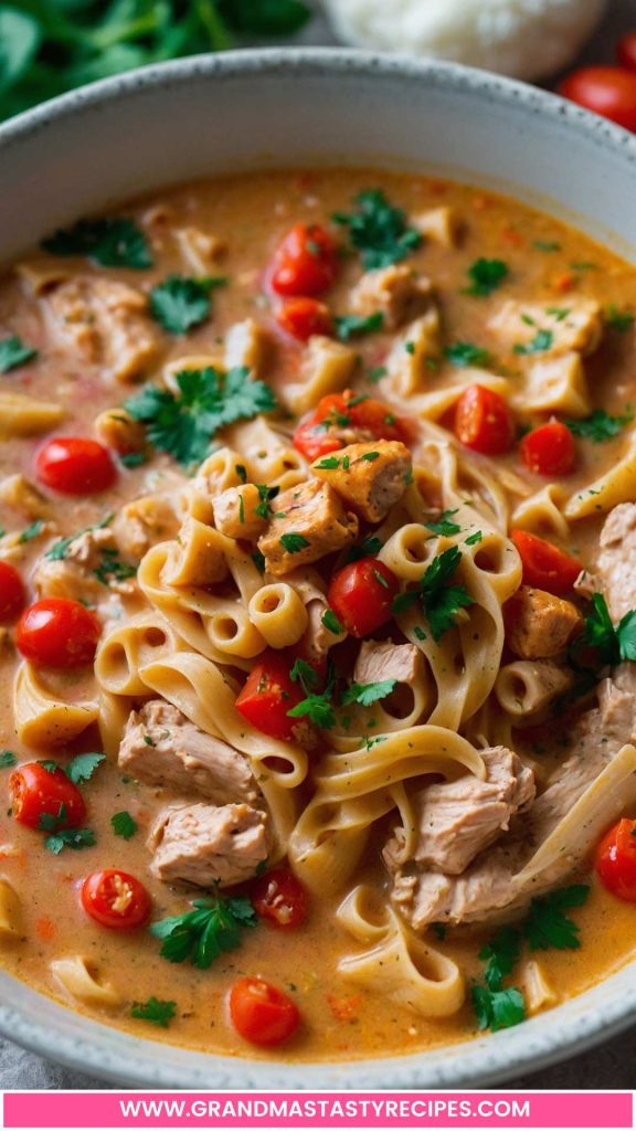 How to make Creamy Cajun Chicken Pasta Soup