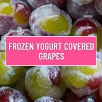 Frozen Yogurt Covered Grapes