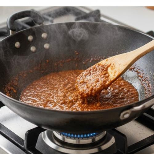 Step 3: Add the Spicy Bean Sauce