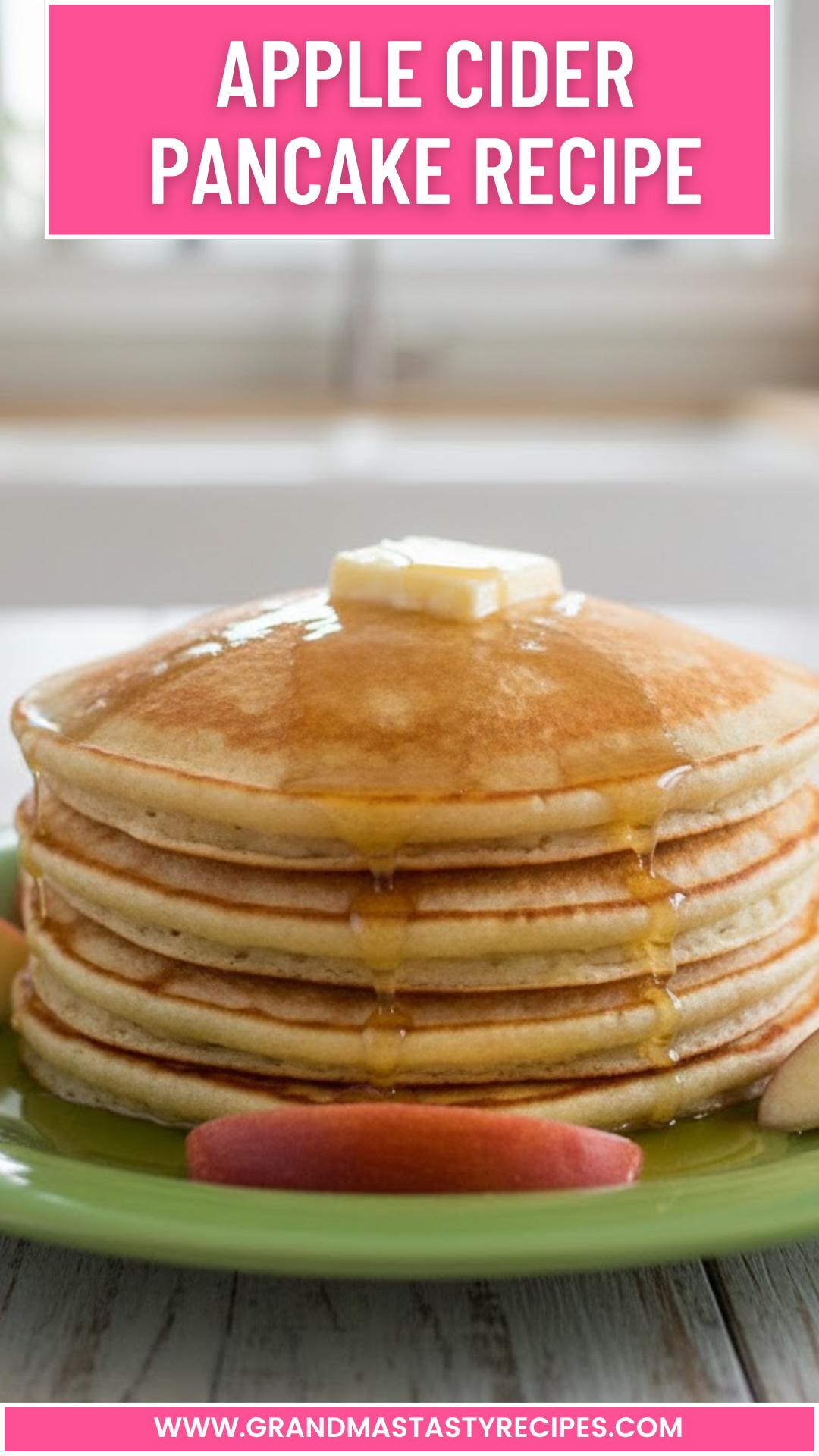 Apple Cider Pancake Recipe