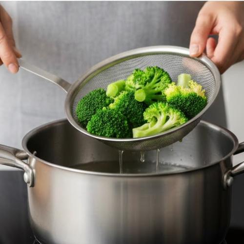 Step 6: Blanch the Broccoli