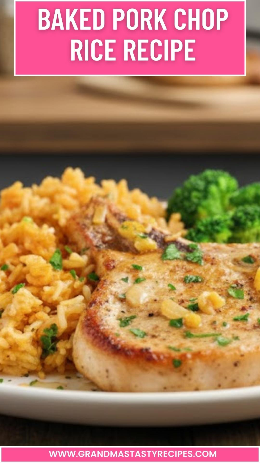 Baked Pork Chop Rice Recipe
