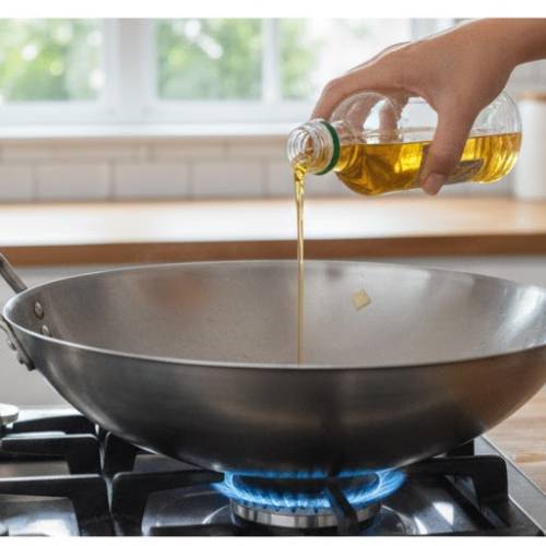 Step 3: Heat the Skillet or Wok Step 3: Heat the Skillet or Wok