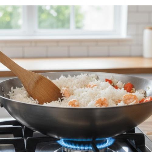 Step 5: Add Rice and Shrimp Step 5: Add Rice and Shrimp