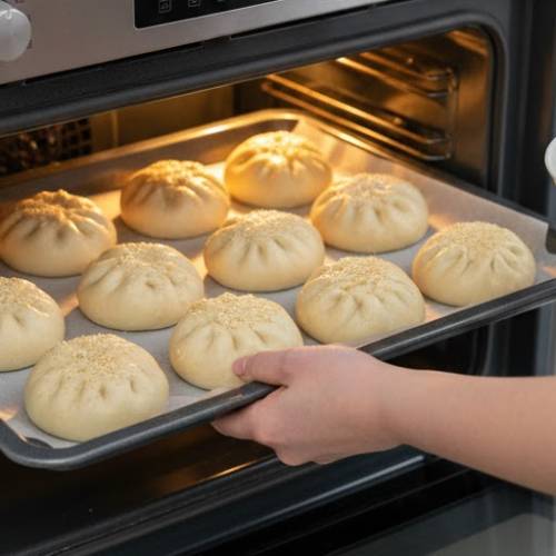 Step 6: Baking the Buns Step 6: Baking the Buns