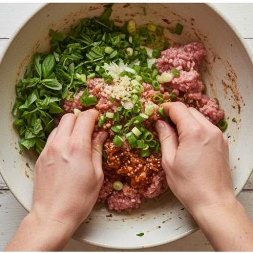 Step 1: Prepare the Pork Mixture