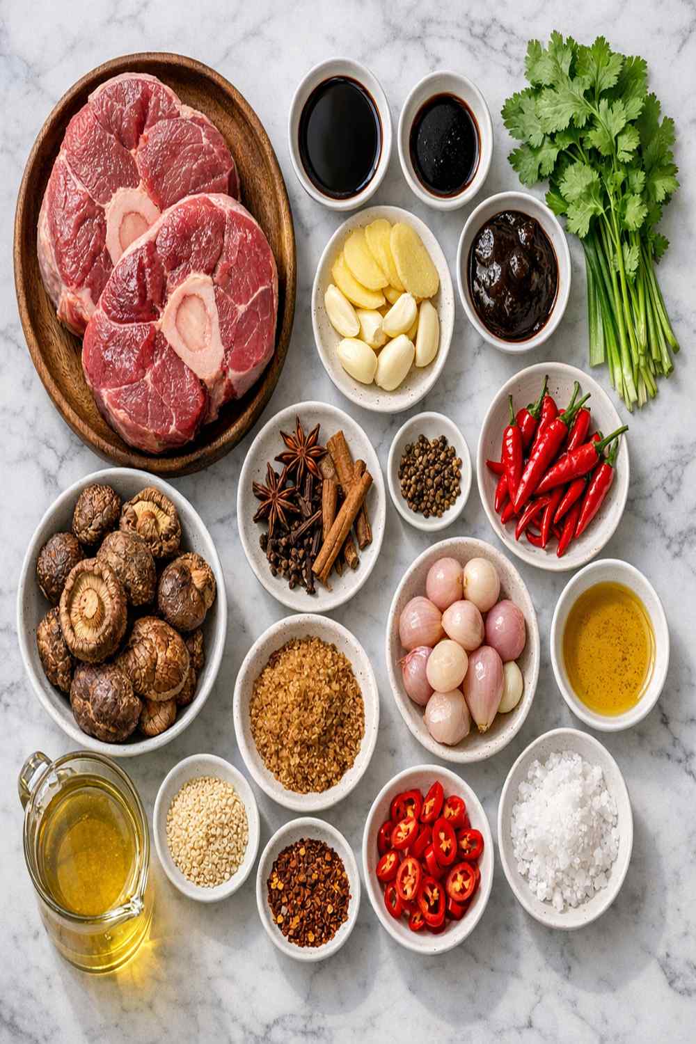 Asian Beef Shank Recipe ingredients