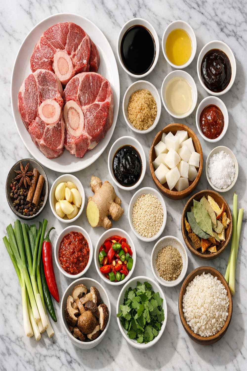 Asian Beef Shank Recipe ingredients