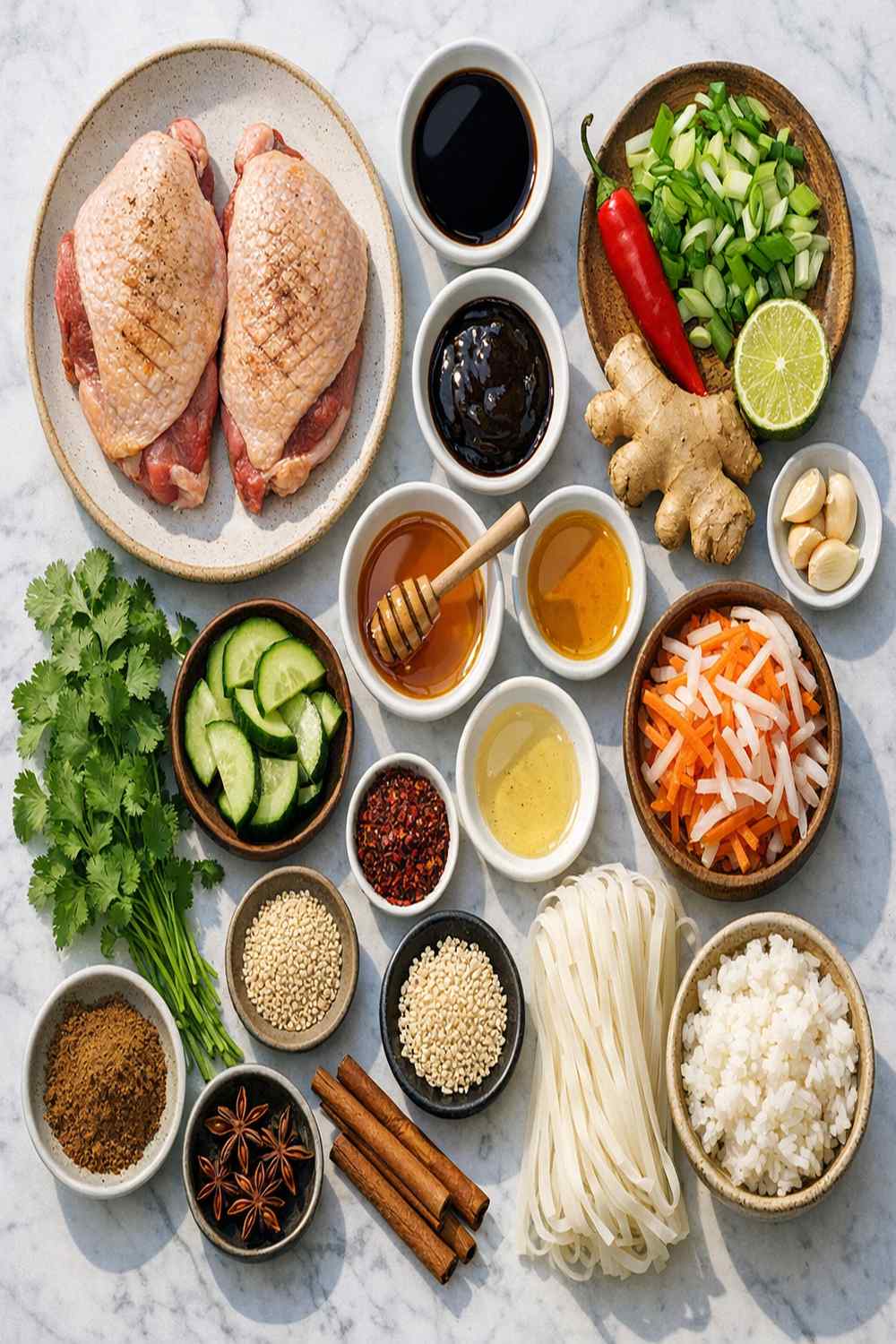 Asian Duck Thigh Recipe ingredients