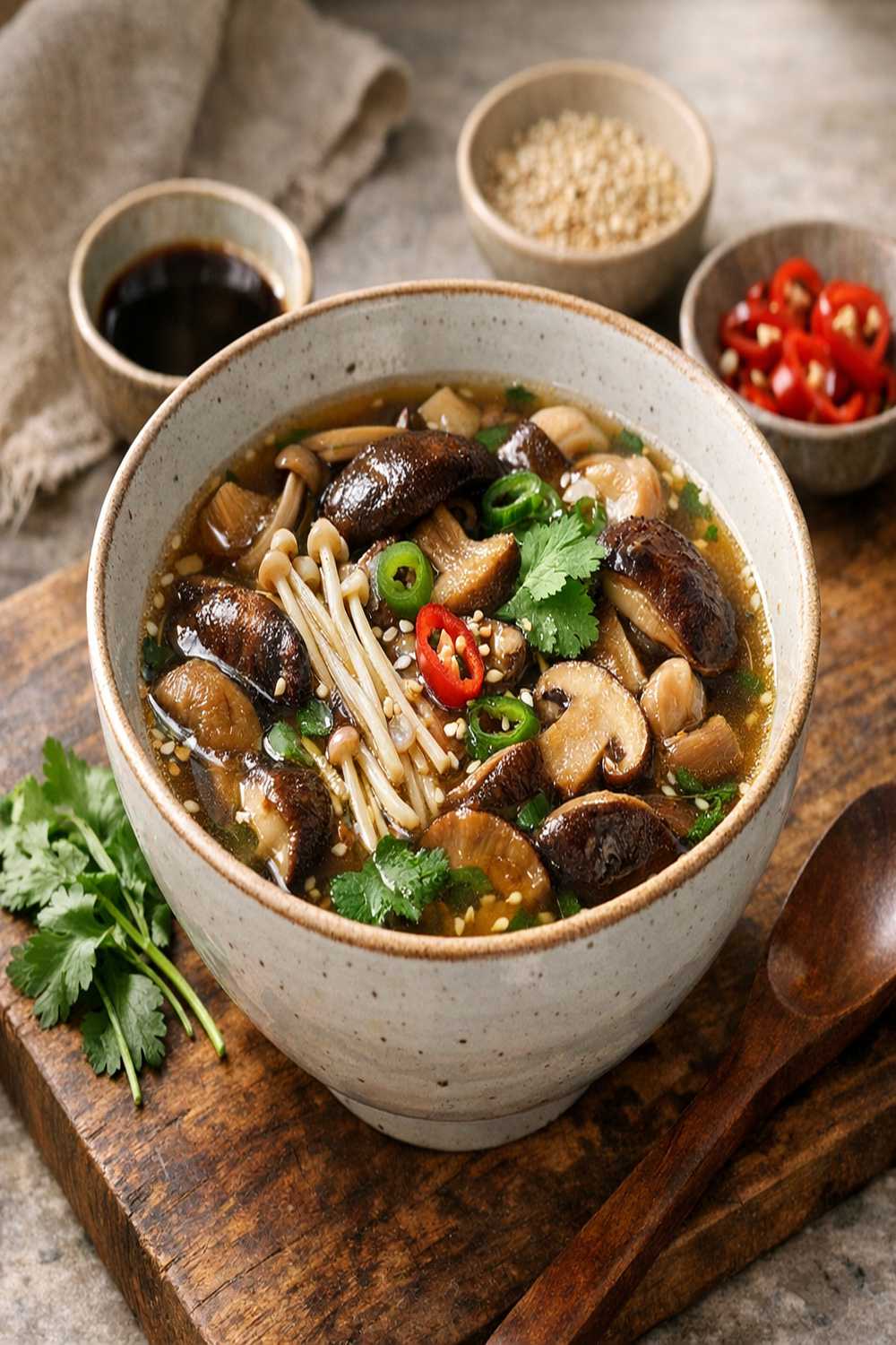 Asian Mushroom Soup Recipe