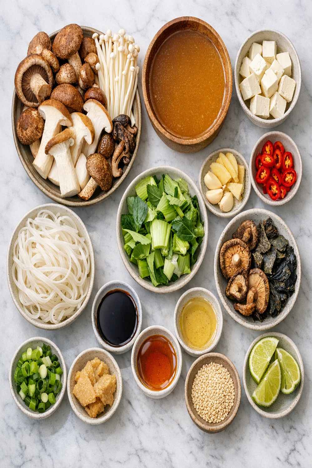 Asian Mushroom Soup Recipe ingredients