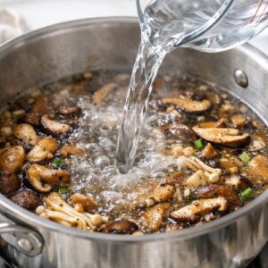 Asian Mushroom Soup Recipe step 4