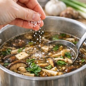 Asian Mushroom Soup Recipe step 5