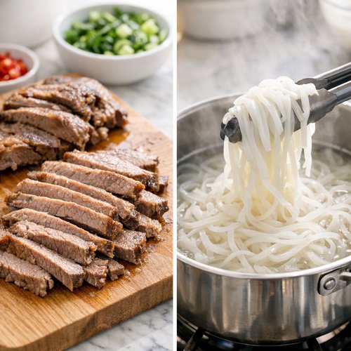 Step 7: Cook Your Noodles and Prepare Your Brisket