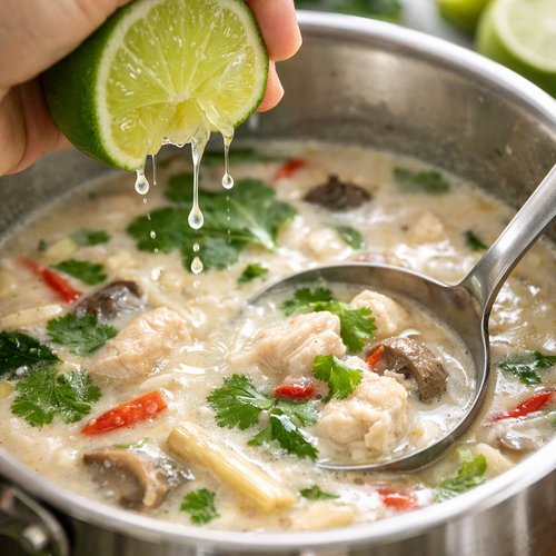 Step 8: Finish with Lime and Serve (1 Minute)