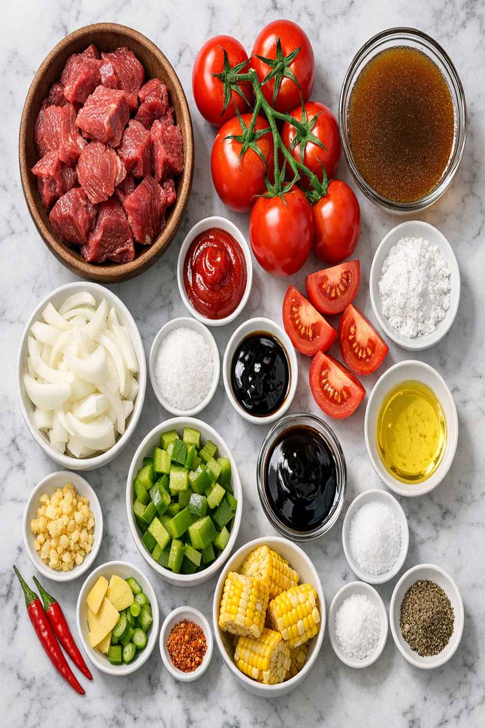 Beef Tomato Recipe ingredients