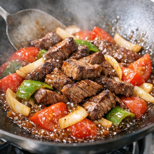 Step 7: Reunite Beef With Sauce and Finish (20 Seconds High Heat)