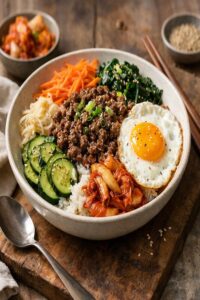 Bibimbap Ground Beef Recipe