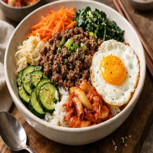 Bibimbap Ground Beef Recipe