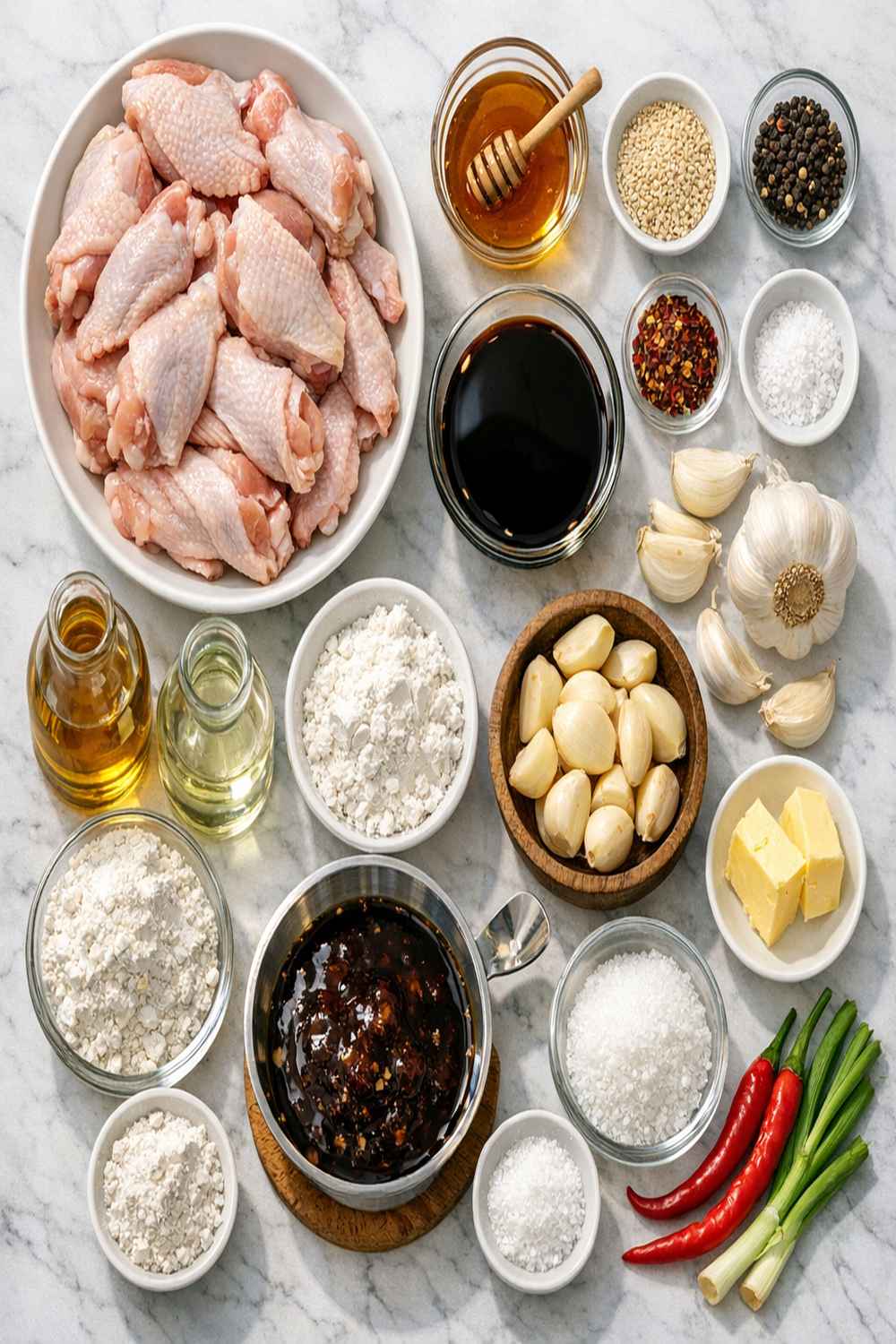 Bonchon Soy Garlic Chicken Recipe ingredients