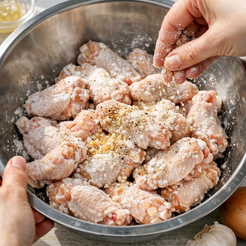 Step 1: Season and Coat Your Chicken Wings