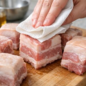Braised Pork Belly Recipe Technique step 1