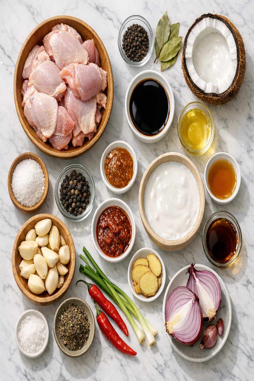 Chicken Adobo With Coconut Milk Recipe ingredients