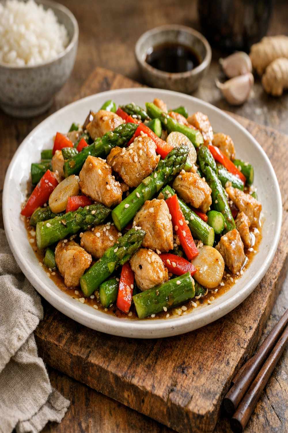Chicken Asparagus Stir Fry Recipe