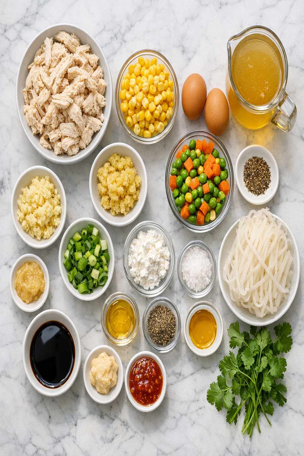 Chicken Corn Soup Recipe ingredients