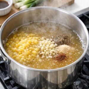 Chicken Corn Soup Recipe step 2